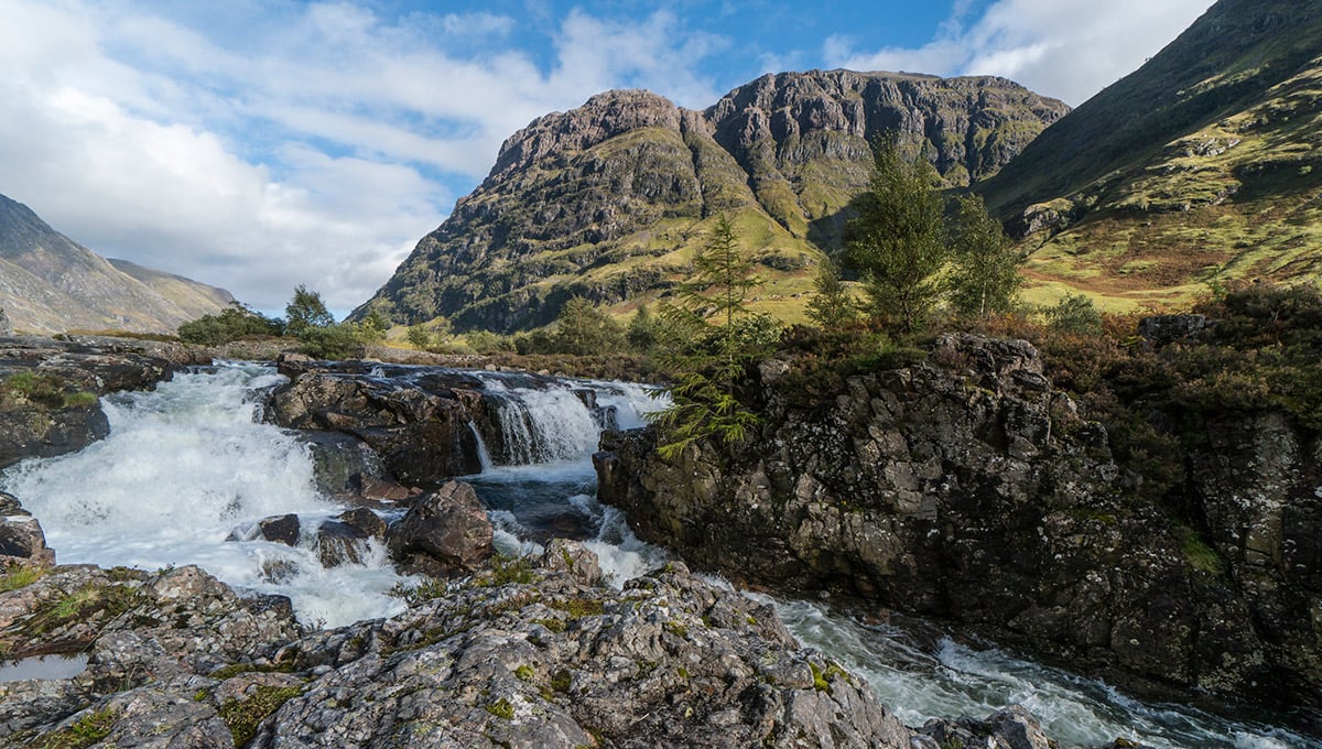 Wasserfall bei Glencoe