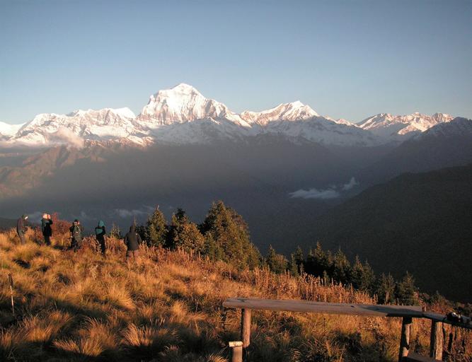 Sonnenaufgang in Nepal