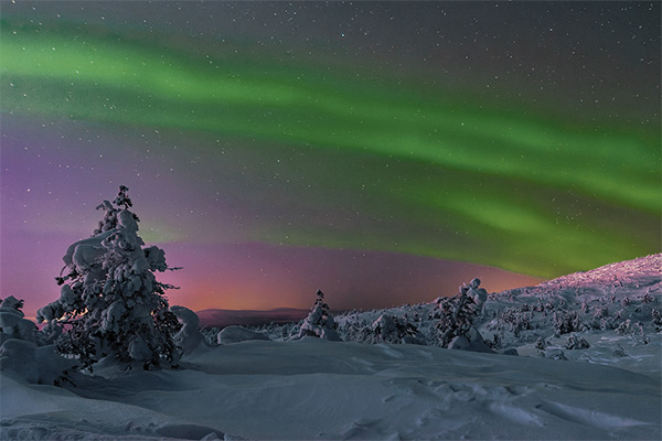 Nordlichter in Finnland