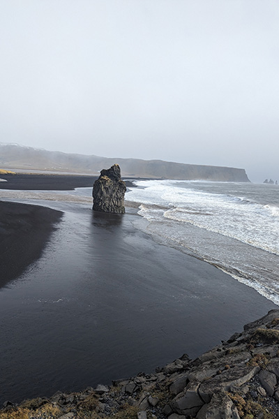 Aussicht auf Strand an der Südküste Islands