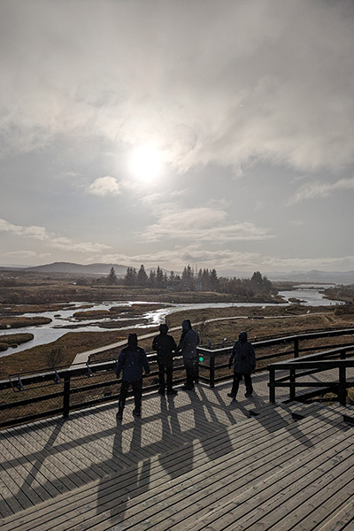 Flussdelta im Nationalpark Thingvellir