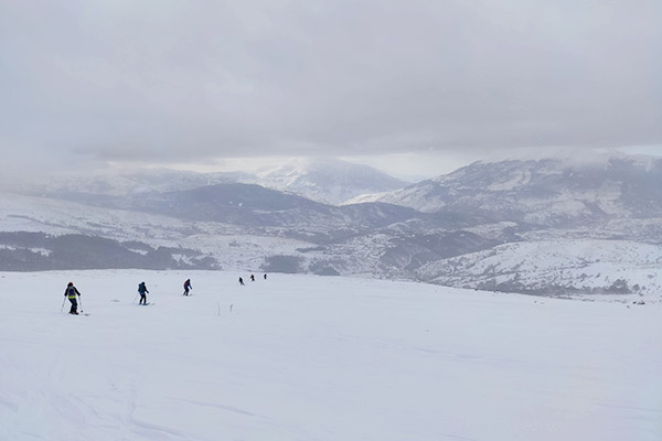 Abfahrt Skitour, Albanien