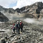Bergsteigergruppe beim Abstieg, Ötztal