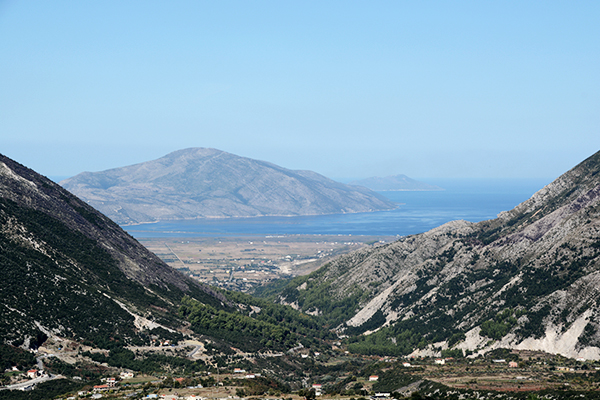 Blick auf den Llogara Pass