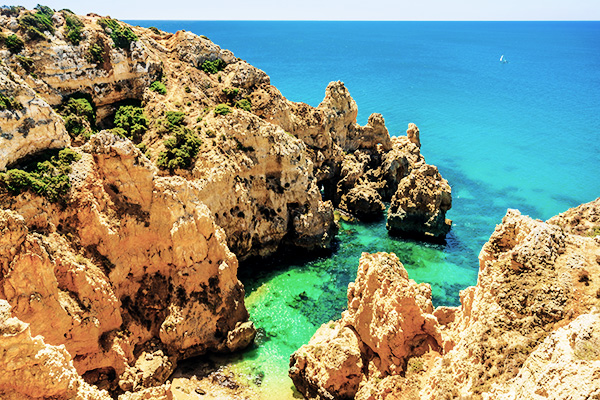 Blick auf Ponta da Piedade, Portugal