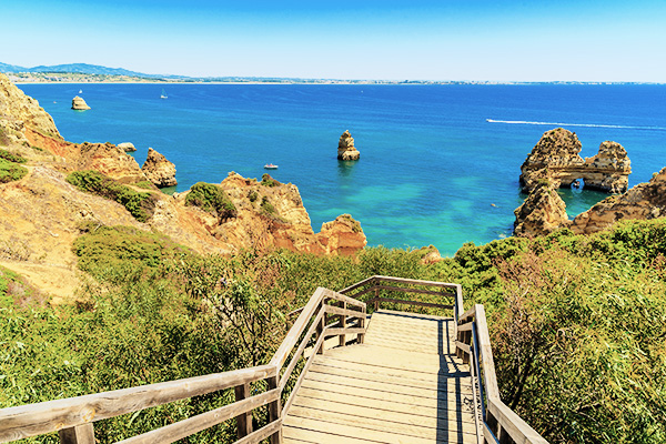 Aussicht auf Ponta da Piedade, Portugal