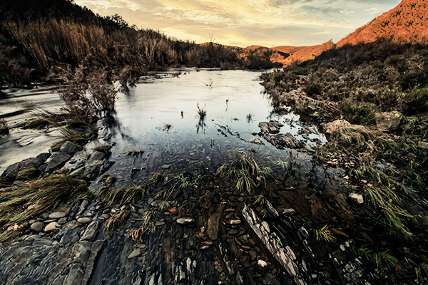 Fluss an der Via Algarviana, Algarve