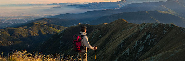 Wanderer in den Alpen