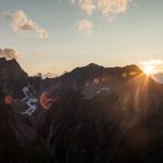 Sonnenaufgang in den Bergen