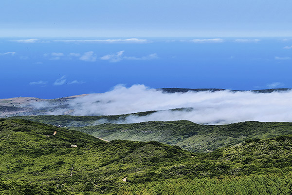 Ausblick vom Berg Alto de Garajonay, La Gomera