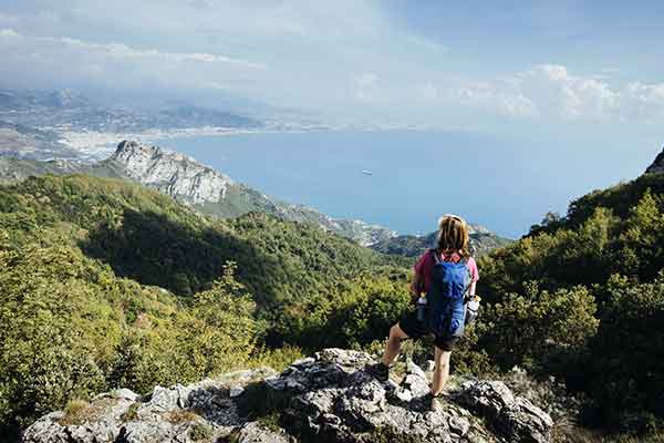 Amalfi Küstenweg in Salerno, Italien