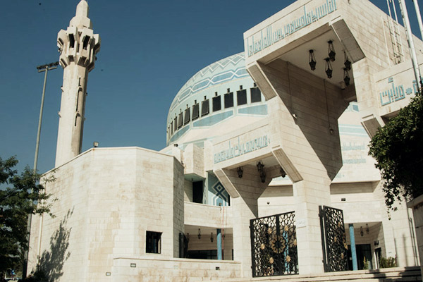 Koenig Abdallah Moschee in Amman, Jordanien