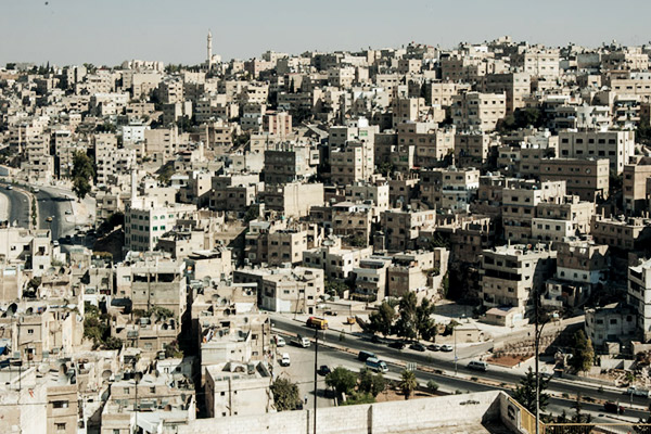 Blick auf Amman vom Zitadellenhuegel, Jordanien