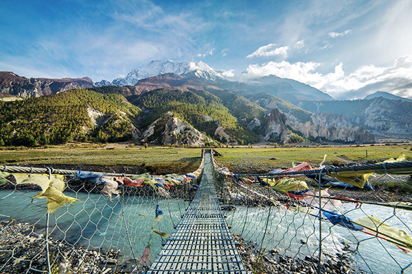 Hängebrücke Annapurna Region, Nepal