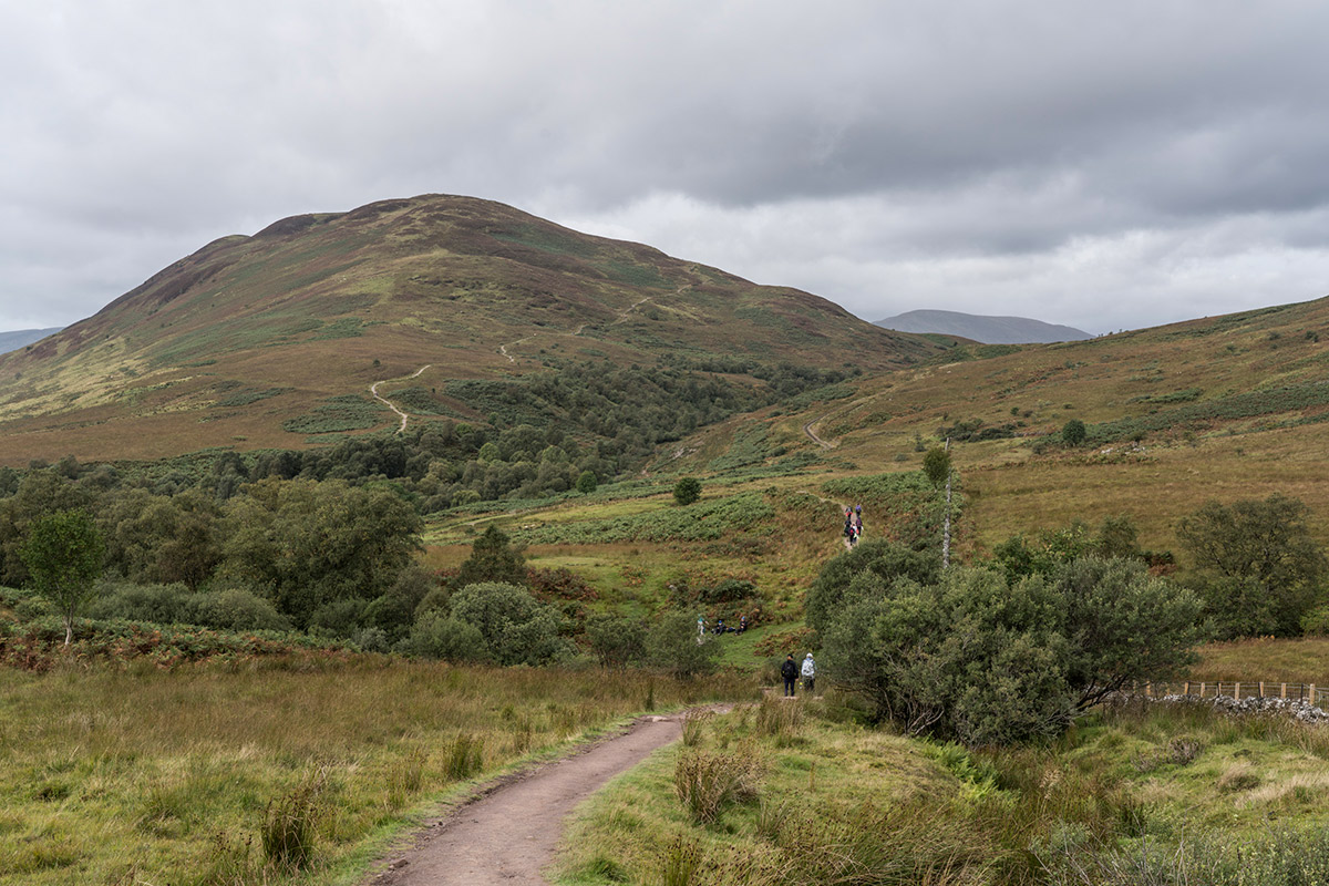 Auf dem Weg zum Conic Hill