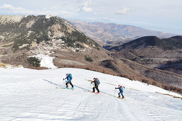 Aufstieg Konjuska Peak, Albanien