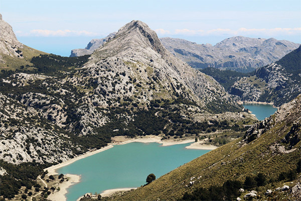 Ausblick am Puig de Lofre, Mallorca