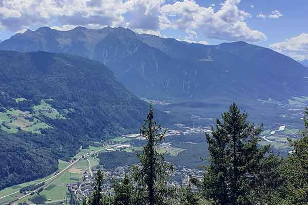 Aussicht beim Aufstieg