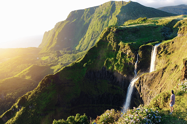 Wasserfall auf Flores