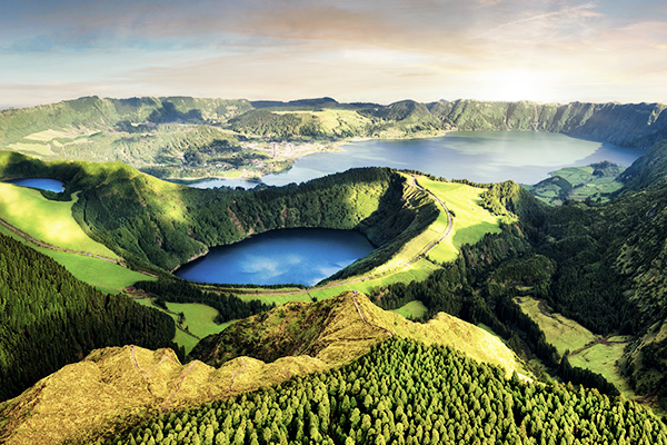 Die berühmten Kraterseen von Sete Cidades