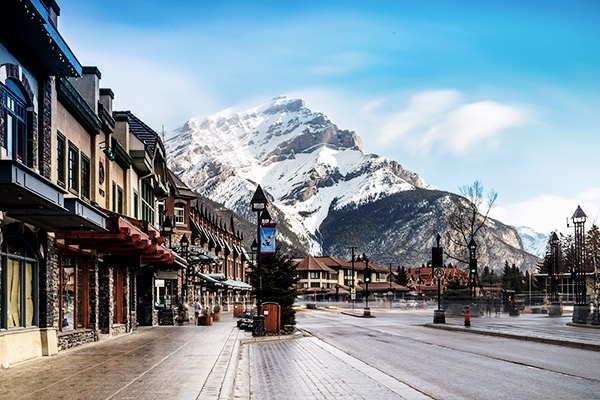 Städtchen Banff in Kanada