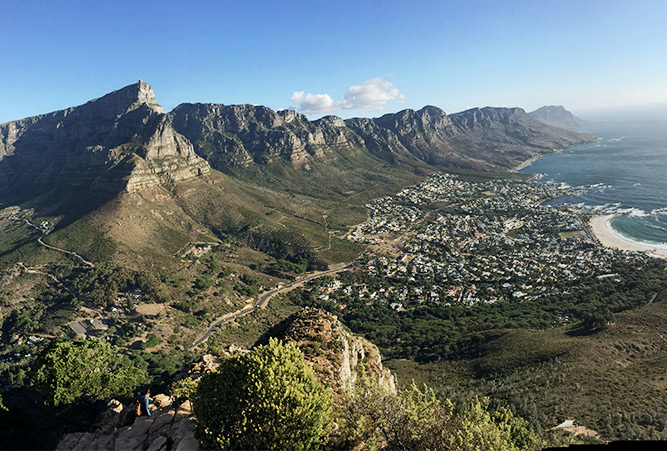 Blick auf Kapstadt, Südafrika