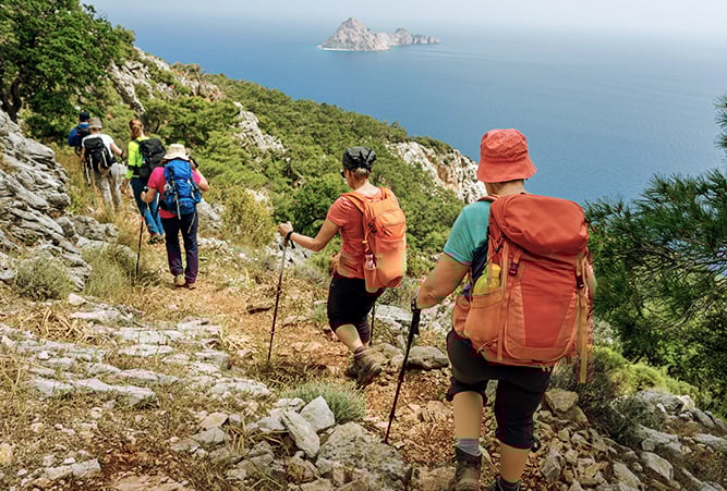 wandern am meer