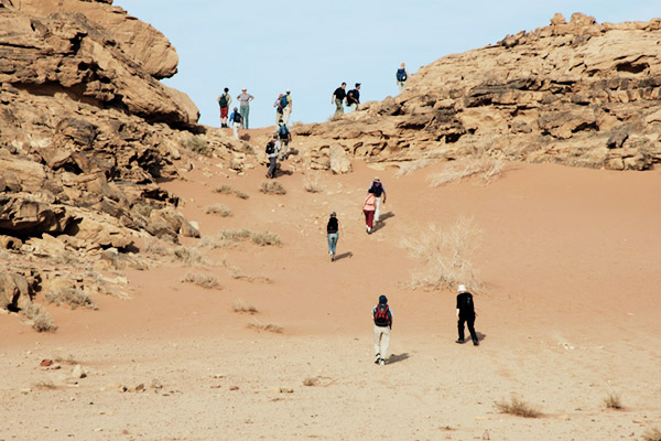 Wandern Wadi Rum, Jordanien