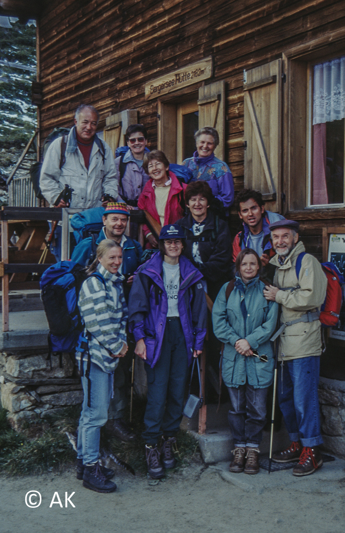 Gruppenbild vor der Berger See Hütte