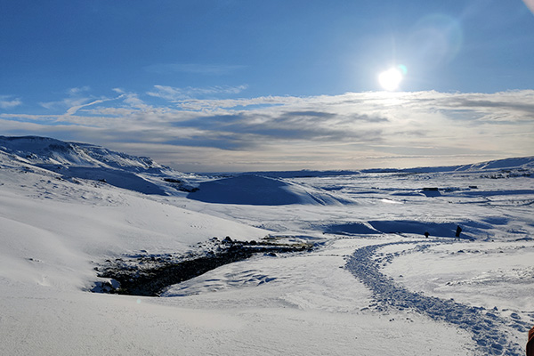 Aussicht bei der Wanderung