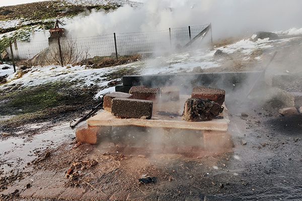 Backen auf Island