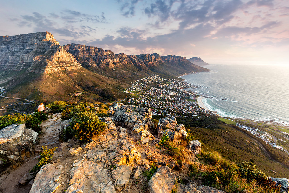 Sonnenuntergang auf dem Tafelberg