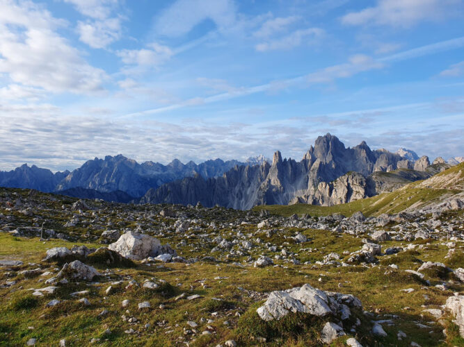 Ausblick von der Lavaredohütte, Drei Zinnen Nationalpark