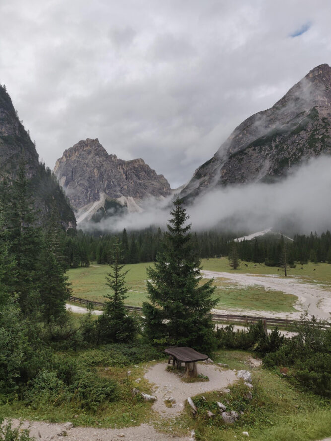 Ausblick von der Dreischusterhütte, Drei Zinnen Nationalpark