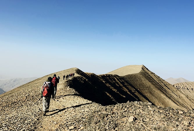 Wandergruppe in Marokko