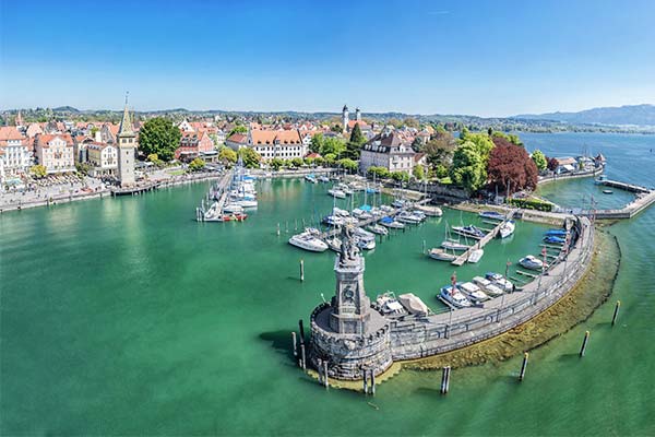 Hafen von Lindau am Bodensee