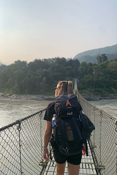 Brücke über den Trisuli Fluss, Nepal