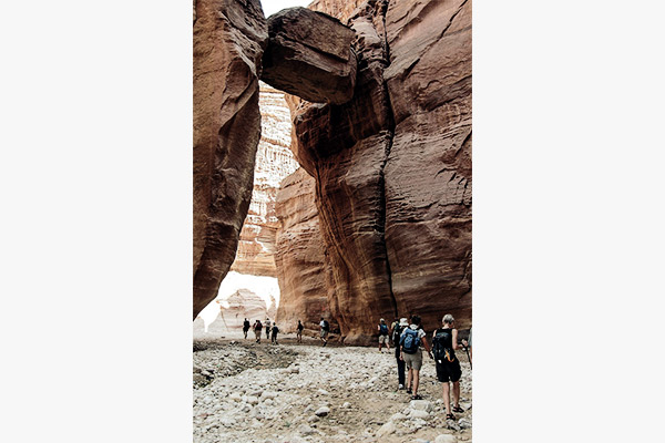 Canyon beim Toten Meer, Jordanien