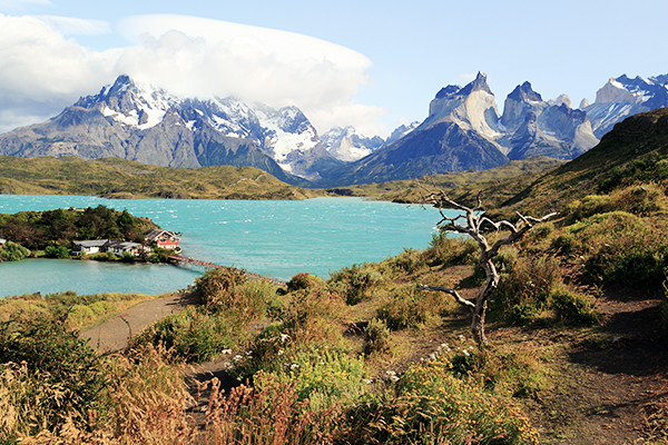 Blick auf Torres del Paine in Patagonien