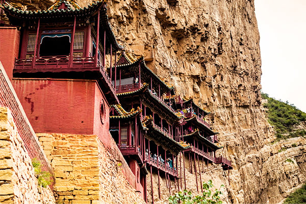 as hängende Kloster bei Datong
