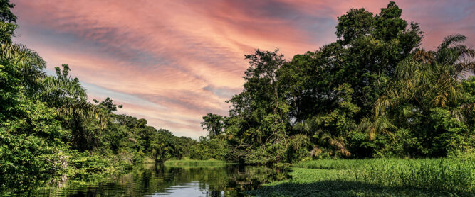 Sonnenuntergang im Tortuguero Nationalpark