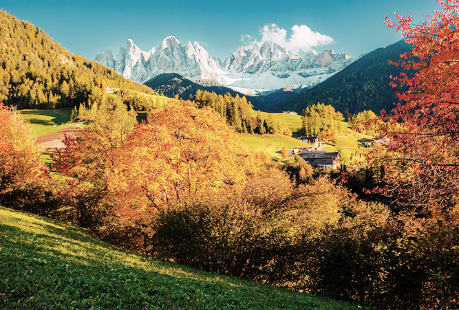 Villnösstal im Herbst