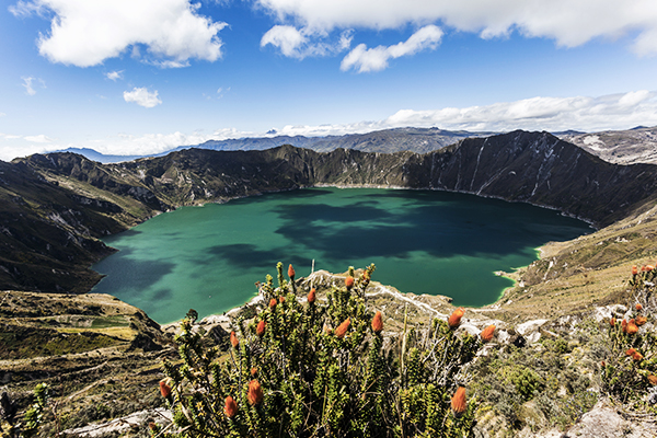 Quilotoa Lagune in Ecuador