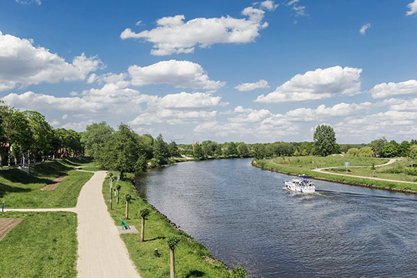 Der Emsradweg bei Haren