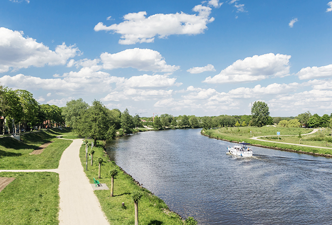 Emsradweg bei Haren, Deutschland