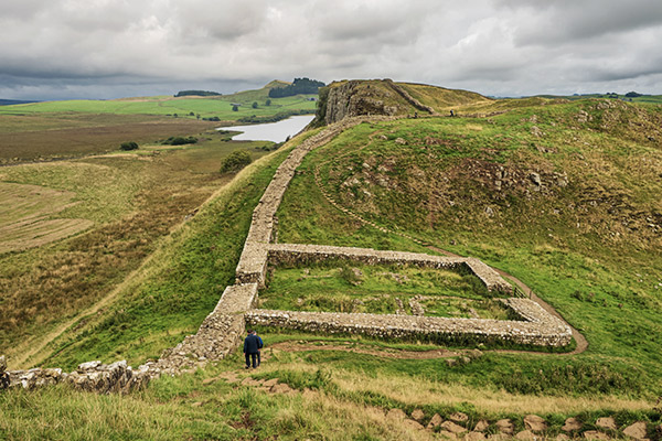 Mauer am Hadrian's Wall Trail