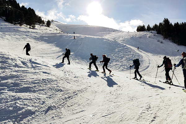 Tourengeher Skitour Berofe, Albanien
