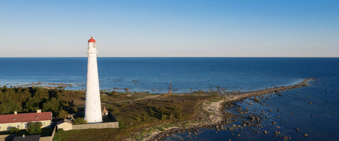 Der Leuchtturm auf der Insel Hiiumaa