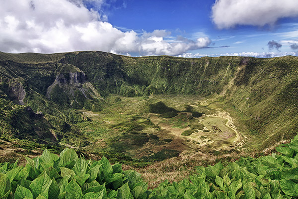 Die Caldeira auf der Insel Faial