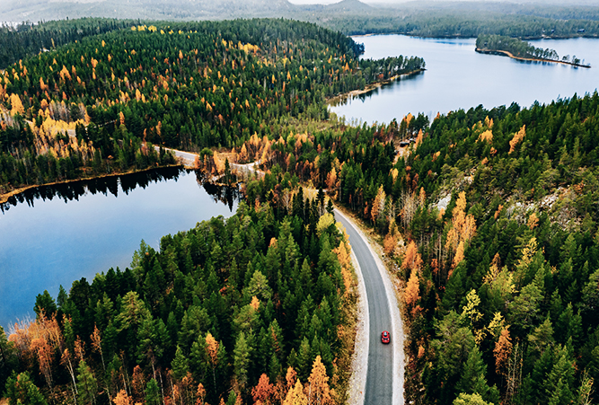 Finnland im Herbst